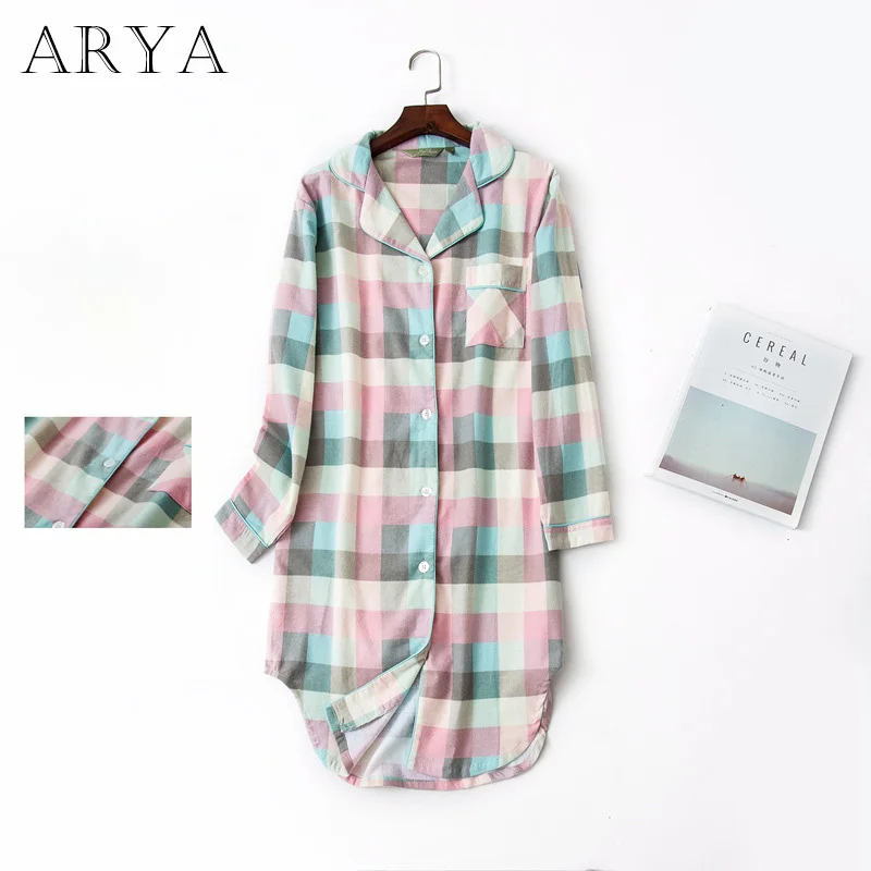 Зимняя женская Фланелевая пижама ARYA 2019 с длинным рукавом Женская домашняя