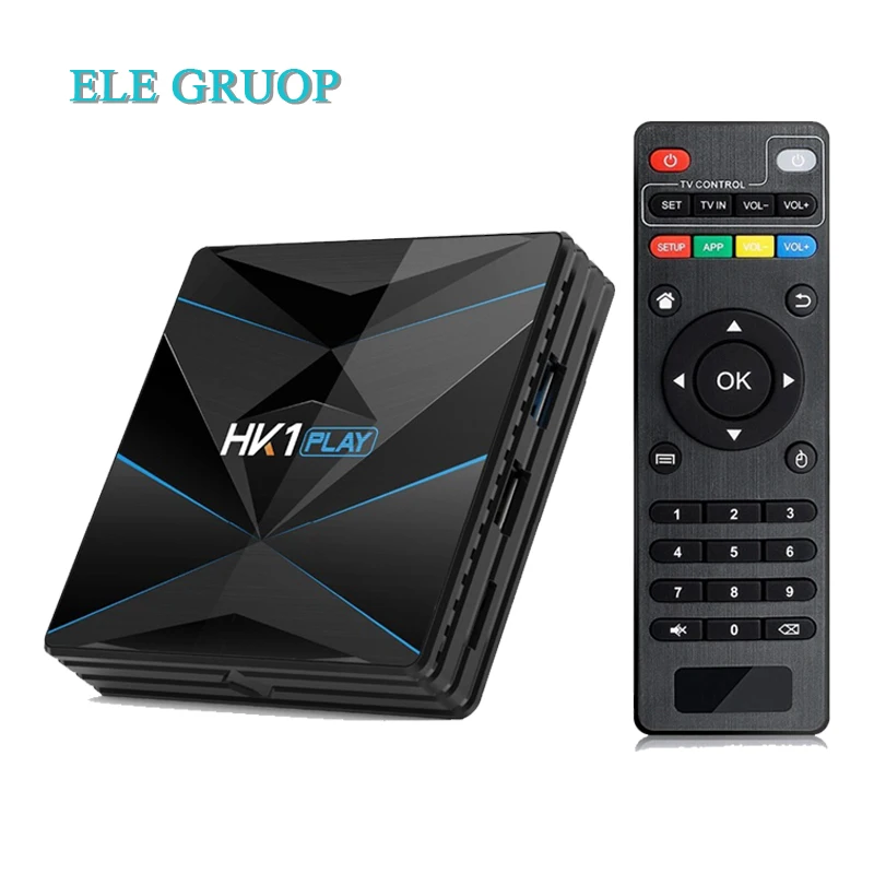 10pcs/lot DHL free Android 9.0 Smart TV Box HK1PLAY Amlogic S905X2 Quad Core Set Top Box BT WIFI H.265 HD Media Player 4G128G