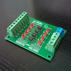 Четыре-канальная оптопара изоляции доска Напряжение преобразователь изолированные модуль ПЛК уровня сигнала доска Силовые транзисторы NPN Выход 1,8 V 3,3 V 5V 12 В24 в пост