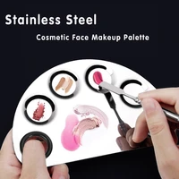 makeup palette clear acrylic nail stamping plates polish gel mixing spatula foundation eyeshadow stainless steel rod manicure