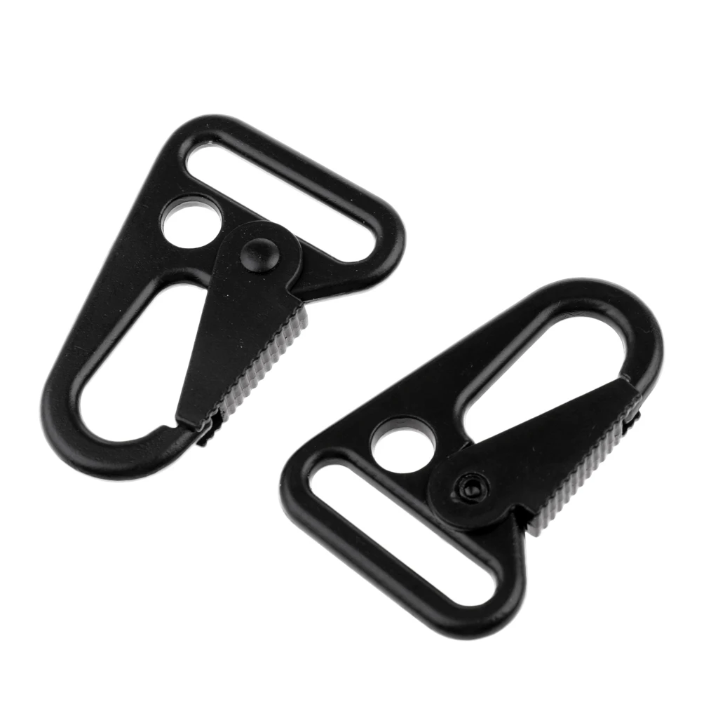 

2pcs Outdoor Carabiner Keychain Spring Snap Hooks Backpack Buckle Belt Strap