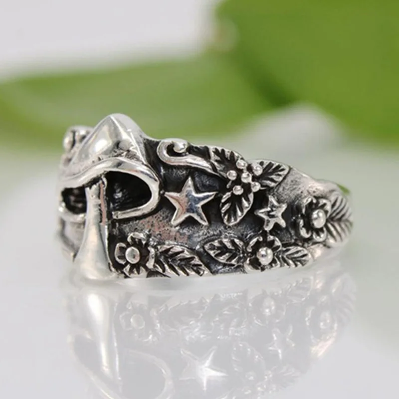 Винтажные кольца для женщин мужчин панк хип-хоп многоразмерные серебряное