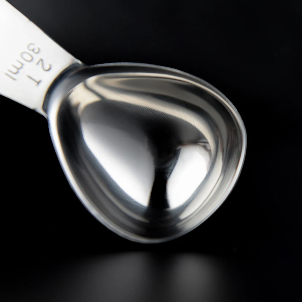 

2 Pcs Stainless Steel Coffee Measuring Spoons with Accurate Measurement Short Handle Metal Spoons for 1 Tbsp & 2 Tbsp