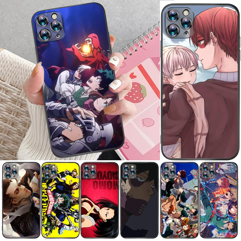 

My Hero Academia Tomura Boku Todoroki Shouto Bakugou Katsuki Dabi Shigaraki Phone Case For iPhone X XR XS MAX Soft TPU Cases