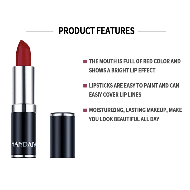 12 цветов матовая губная помада водостойкая стойкая Сексуальная фиолетовая для