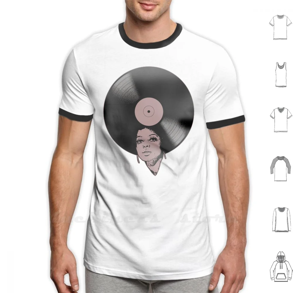 

Afrovinyl (винтажная) футболка из 100% хлопка, сделай сам, стиль ретро