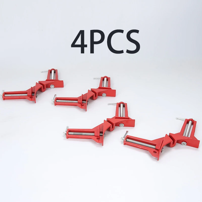 

Woodworking 4pcs 90 Degree Clip Photo Picture Frame Clamp Fast Fixing Hand Tools