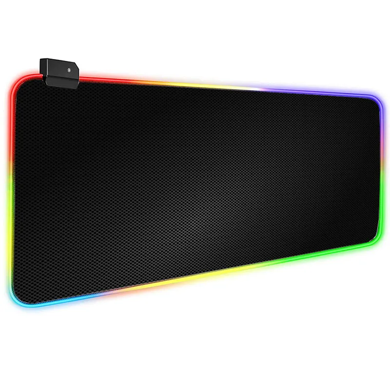 Черный коврик для мыши в клетку игровой XXL Настольный компьютерный подходит