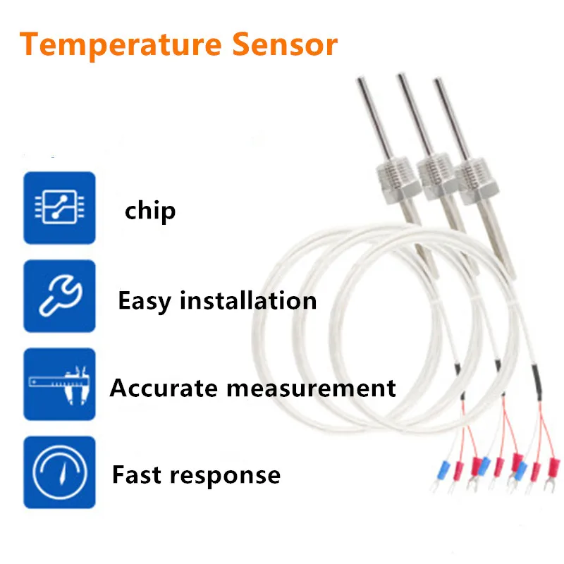 

WZP-291 thermal resistance / Pt100 temperature sensor two wire / three wire / 4 points thread fixed thermal resistance probe
