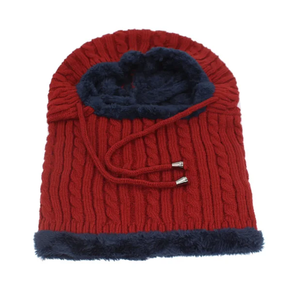 wine red Skullies Beanies женские зимние трикотажные изделия Beanie женский зимний шарф шапки для женщин Gorro шотландская шапочка с защитой зимняя шапка - Цвет: wine red