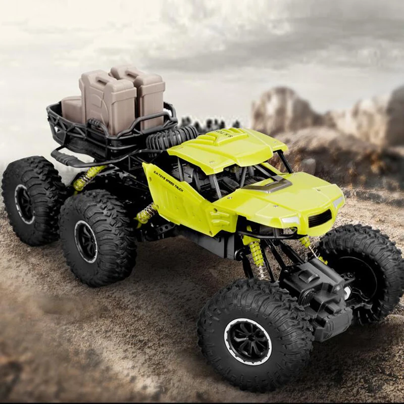 Oversized Remote Four-Wheel Drive Off-Road Racing Wireless High-Speed Charging Car Six-Wheel climbing All Terrain Boy Toy | Игрушки и