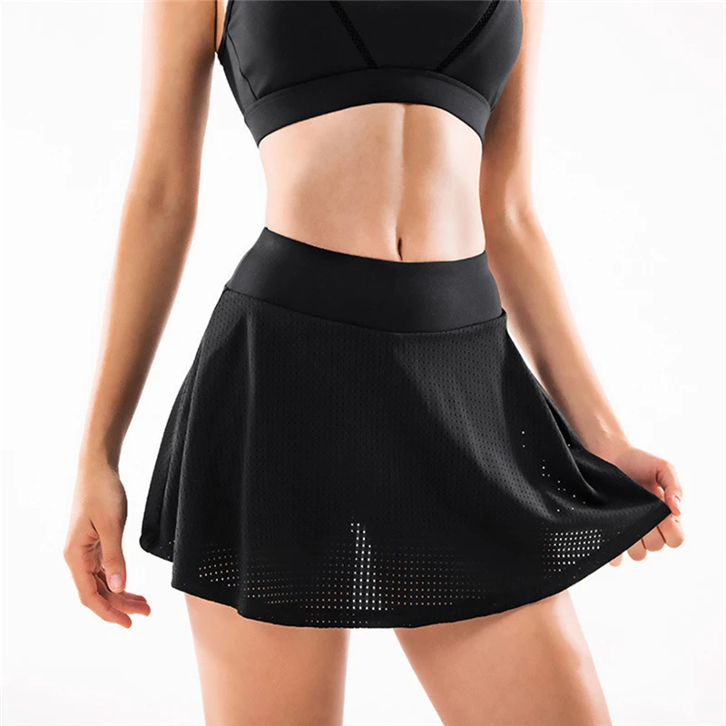 Тонкий Для женщин Высокая Талия бег Фитнес Спортивная юбка Лидер продаж Новые