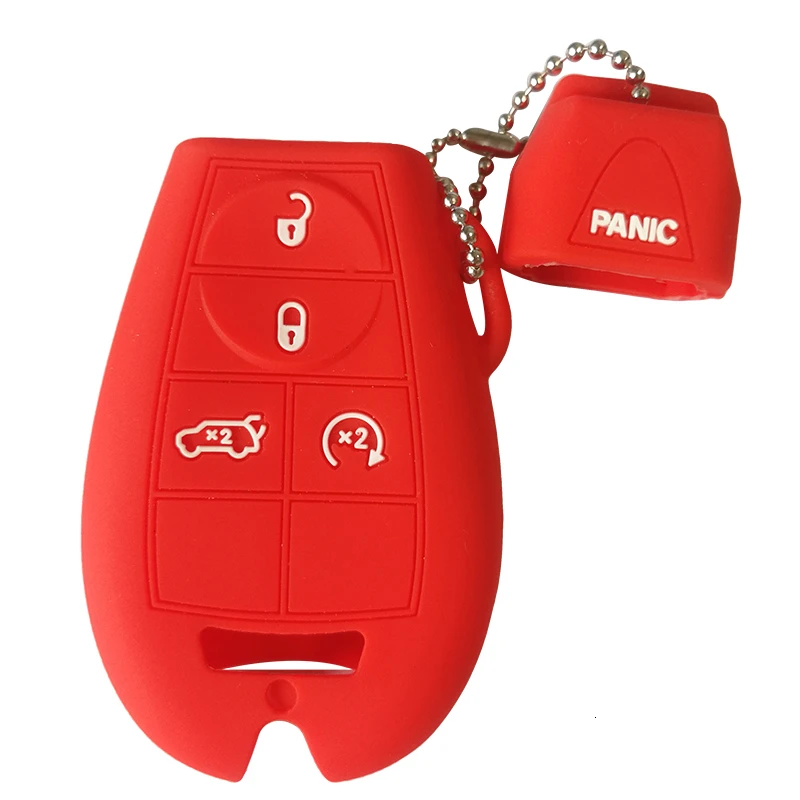 Силиконовый милый чехол для автомобильного ключа Jeep Grand Cherokee Commander Dodge Durango Ram Wrangler