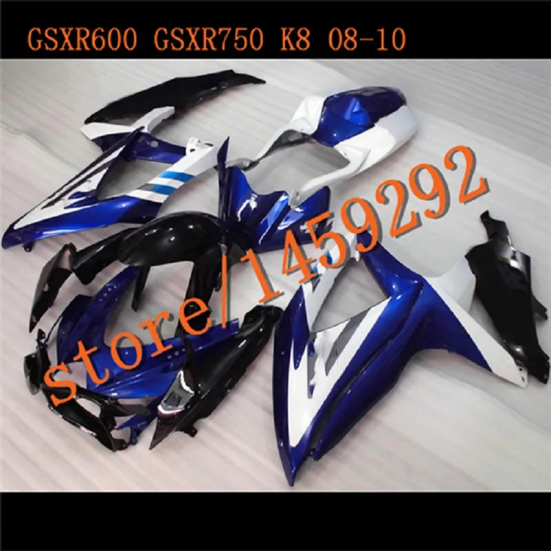 

Новый популярный комплект обтекателей для мотоцикла suzuki инъекция gsxr 600 750 08-10 синие белые черные Обтекатели gsxr600 2008-2010