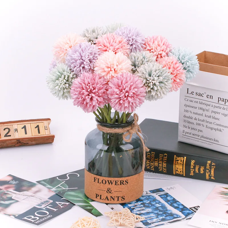 Искусственные цветы Одуванчик с одной головкой искусственные для дома и