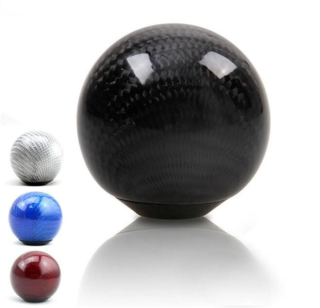 

Universal Car Aluminum Gear Shift Knob Carbon Fiber Shifter Lever AT MT Fit For Honda Toyota Nissan Mitsubishi Ford Chevrolet
