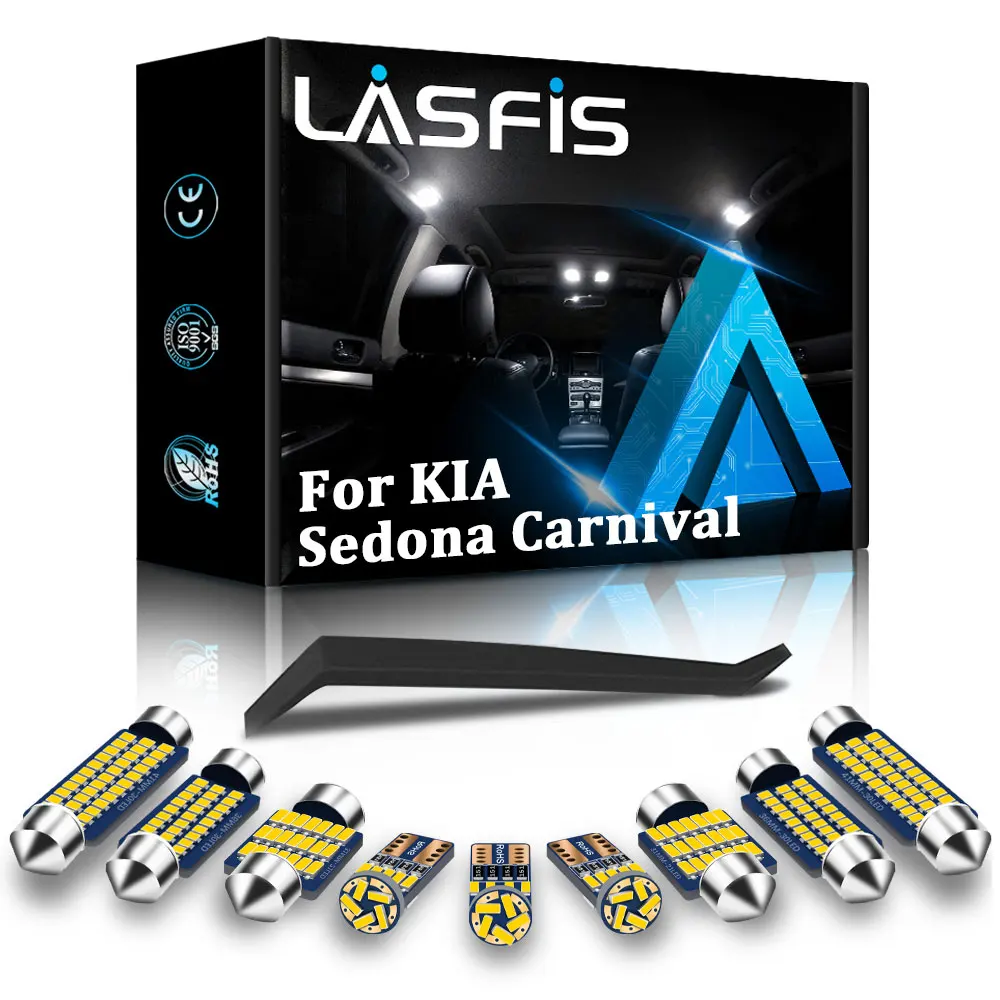 LASFIS для KIA Sedona Carnival 2006 2014 до 2018 2015 Canbus Светодиодная лампа освещения салона