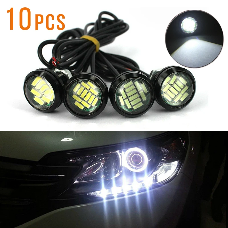 

12V LED Light 15W Aluminum Auto Car Daytime Running Eagle Eye White 10pcs