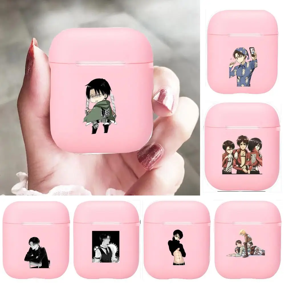 

Attack on Titan Silicone Bluetooth Wireless Earphone Case for AirPods Protective Cover Skin Accessories Pods Charging Box Bag
