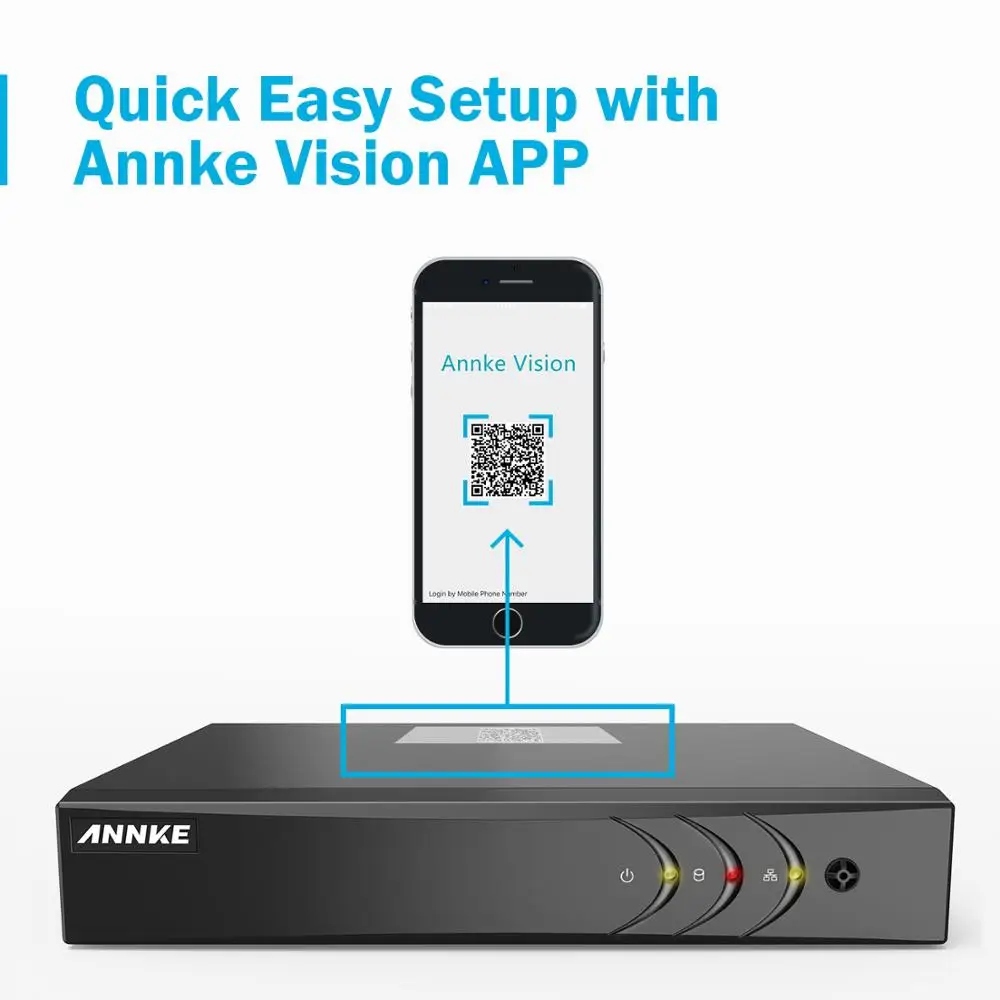 ANNKE 2MP HD система безопасности 4CH DVR комплект 4 шт. 1080P камера наблюдения s IP66 наружная