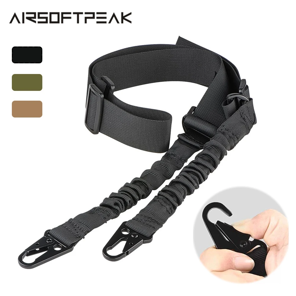 Тактический 2 точечный строп для пистолета с регулировкой длины традиционный