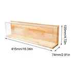 Прозрачный акриловый чехол для демонстрации с деревянной задней основой фигурки модель игрушки чехол для демонстрации