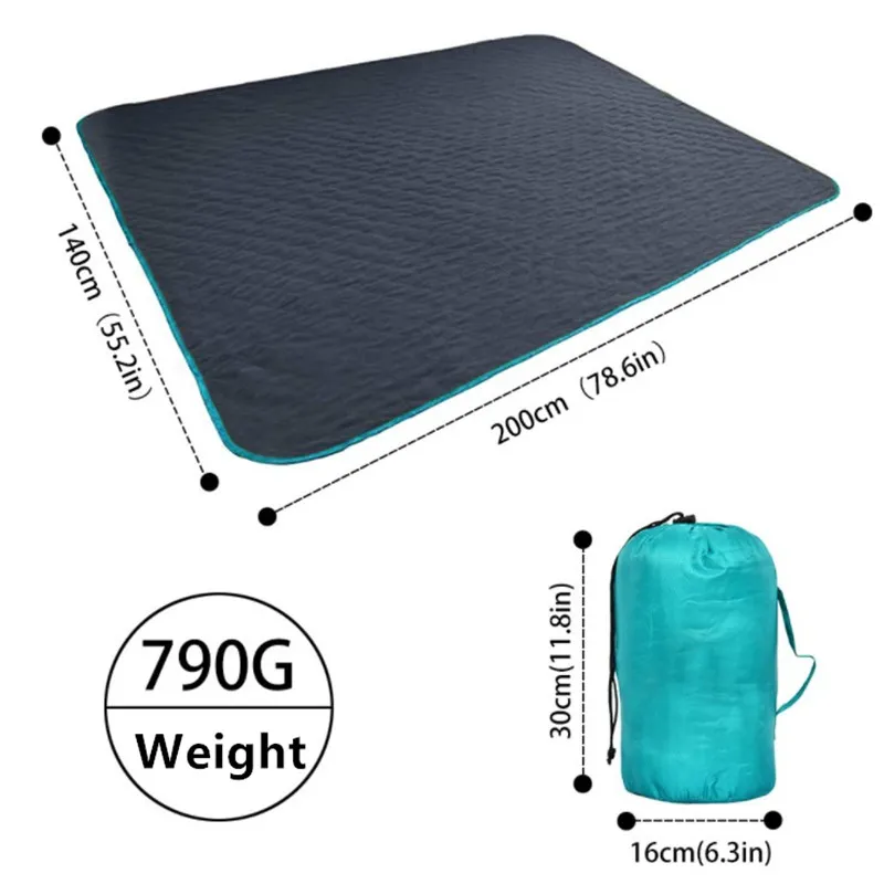 

Outdoor Camping Blanket Warm Fleece Nap Moisture-proof Picnic Mat Backpacking Hiking Tool