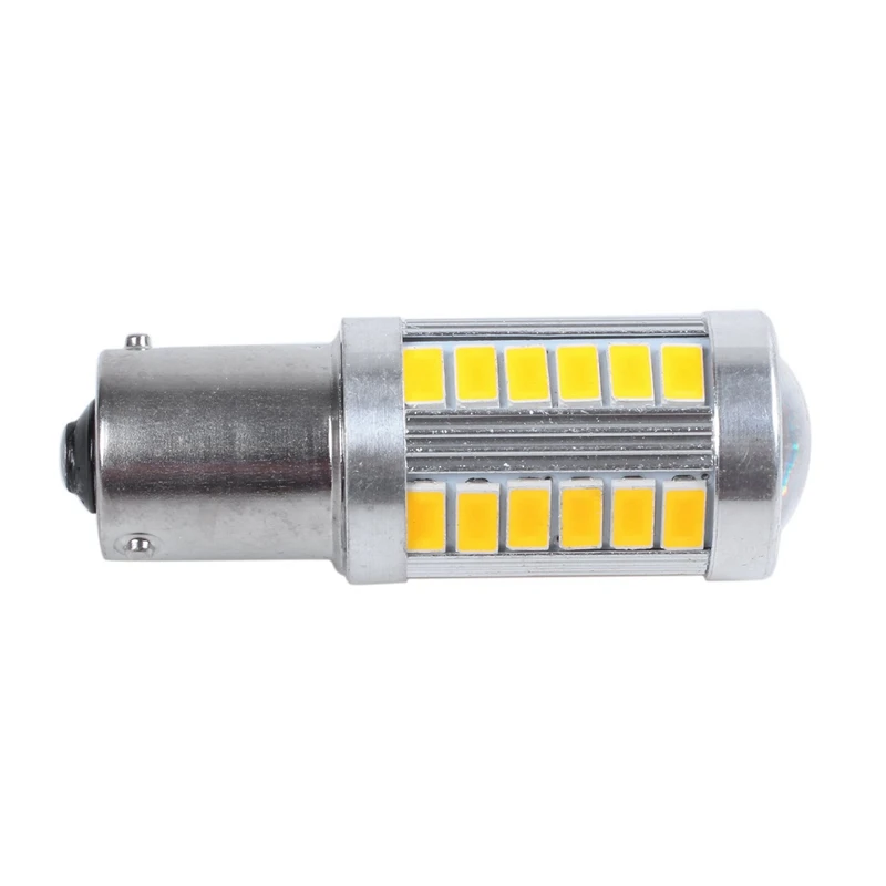 4Pcs Led 1157 Light Bulb P21/5W Bay15d Bulbs With 33Smd 5730 Chipsets-2Pcs Xenon White &amp 2Pcs Amber | Автомобили и мотоциклы