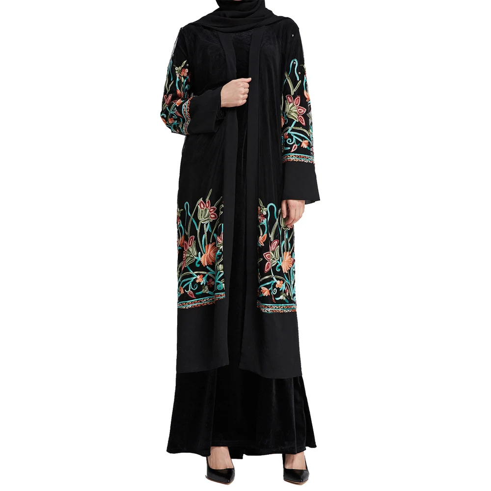 Женское кимоно с вышивкой и кружевом батальных размеров|Блузки| |