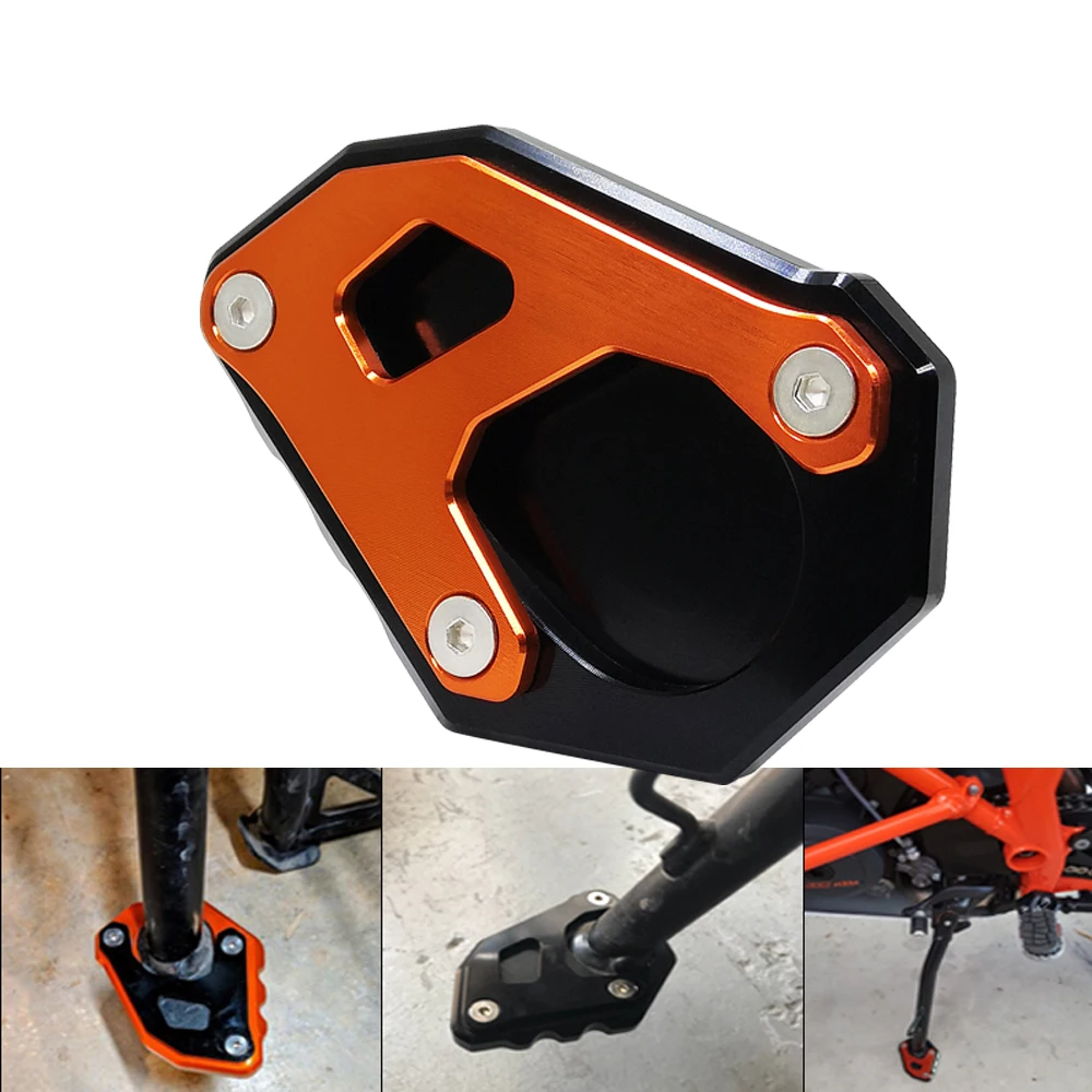 

Motorcycle Kickstand Side Stand Enlarger Plate Extension For 1290 1050 1190 Adventure CNC Pad Accessories Foot Replace Pedal