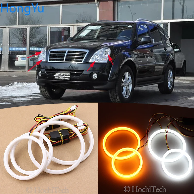 Хлопок светодиодный Ангел глаз Halo горки светильник кольцевой огонь DRL