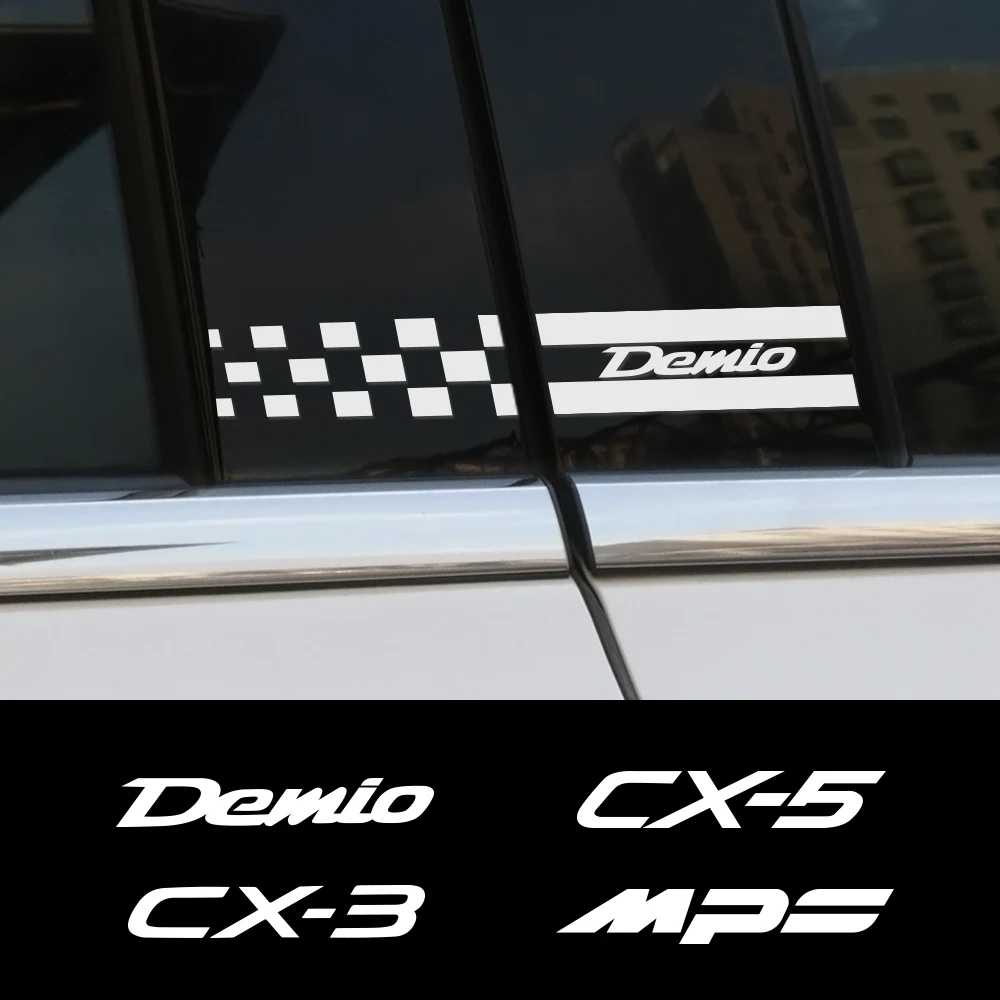 2 шт. отражающие виниловые наклейки на окна автомобиля B для Mazda Demio 3 6 Axela Atenza MPS