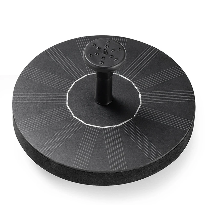 

Solar Bird Bath Solar Fountain with 6 Nozzle Free Standing Floating Solar Powered Water Fountain Pump for Bird Bath
