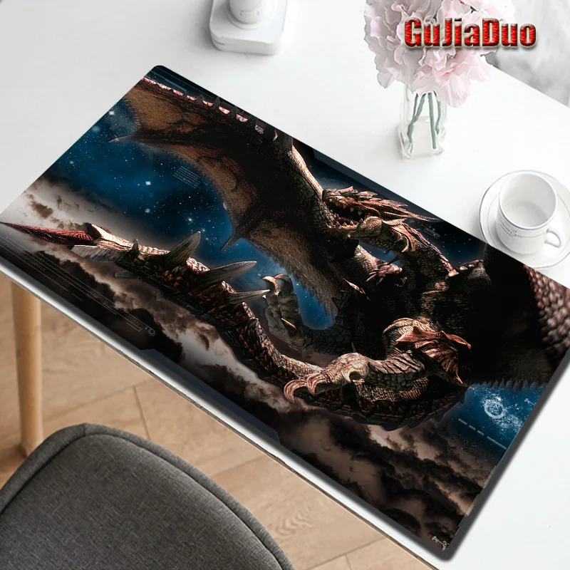 

GuJiaDuo Extra Large 40x90 Cool Dragon Mouse Pad Computer Pc Table Desk Mat Gaming Accessories Gamer Comic Mousepad for Lol/csgo