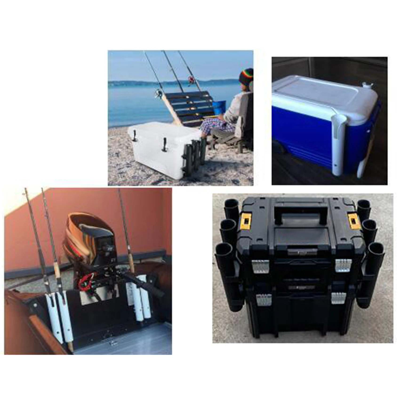 

4 Pole Tube Fishing Rod Holder Fishing Rod Stand Off Tube Rod Bracket Fishing Pole Rack Fishing Rod Frame