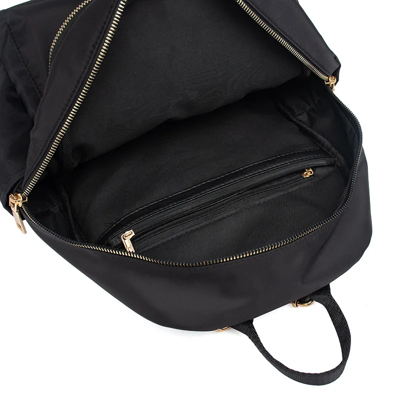 2019 Women Black Waterproof Nylon School Bags Casual Oxford Backpack for Teenage Girls High Quality Fashion Travel Tote | Багаж и сумки