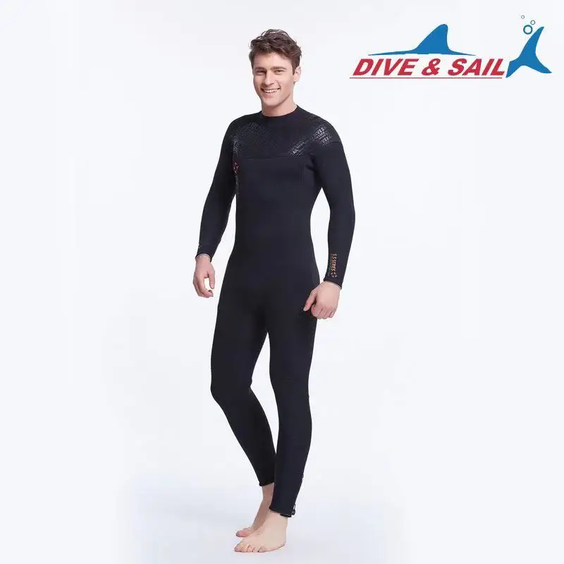 Неопреновый гидрокостюм 5 мм SCR для дайвинга мужской теплый зимний костюм с
