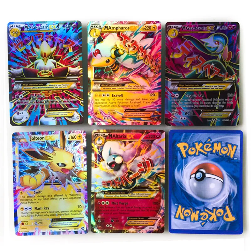 TAKARA TOMY Pokemon 9 108 324 шт. GX EX MEGA Flash Card Sun Moon TEAM UP ULTRA PRISM коллекционные рождественские