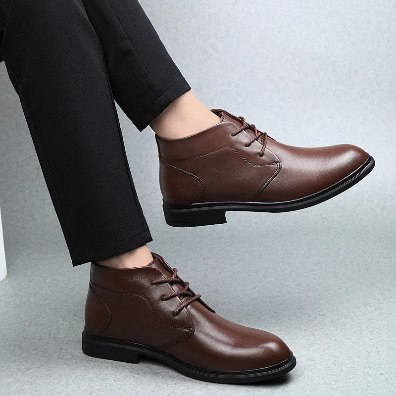 Fashion Lace-up Dress Shoes 2019 Men Oxfords New Business Classic Leather Men'S Suits *6025 | Обувь