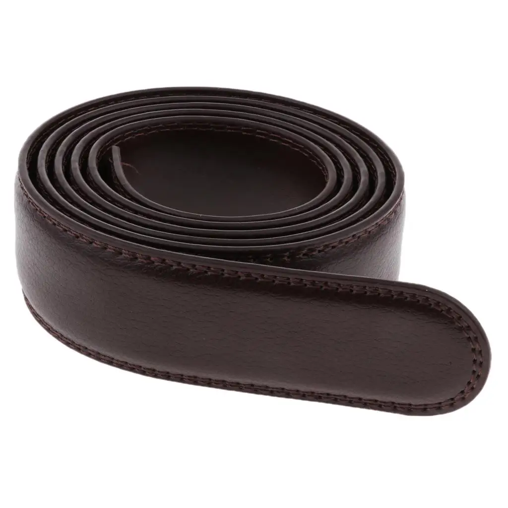 

Men Leather Automatic Waist Strap Belt Without Buckle Waistband, Fashion And Classic Design Fits Any Occasions