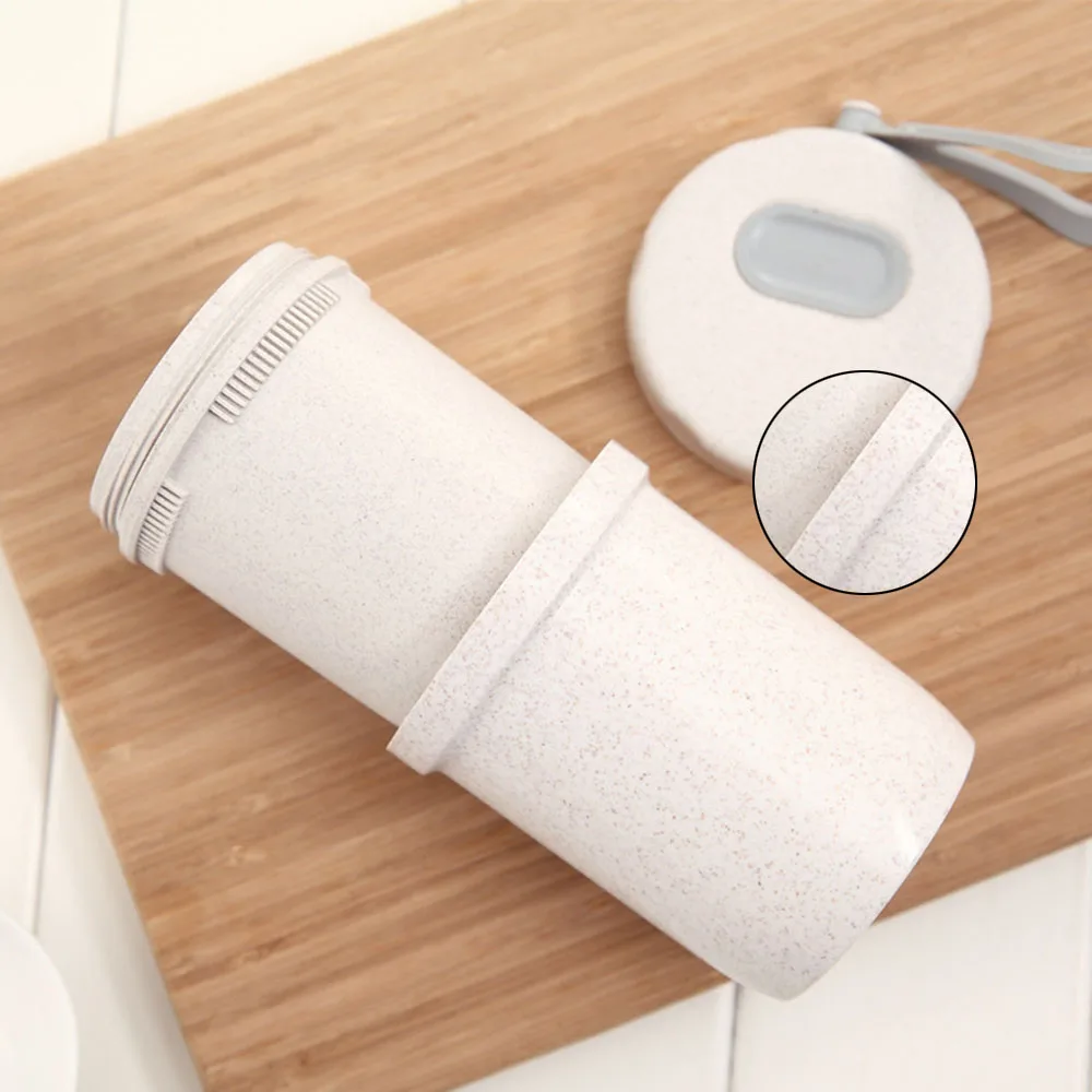 300 мл портативный пшеничный соломенный ланч-бар напиток каша чашка дышащие