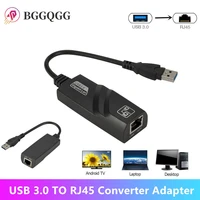 bggqgg wired usb 3 0 to rj45 lan ethernet adapter usb 3 0 network card to rj45 lan ethernet adapter for windows 10 notebook pc