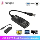 BGGQGG Проводной адаптер USB 3,0 к Rj45 Lan Ethernet USB 3,0 сетевая карта к RJ45 Lan Ethernet адаптер для Windows 10 ноутбука ПК