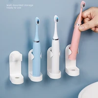 adjustable electric toothbrush holder rack wall mounted traceless toothbrush stand toothpaste squeezer bathroom accessories