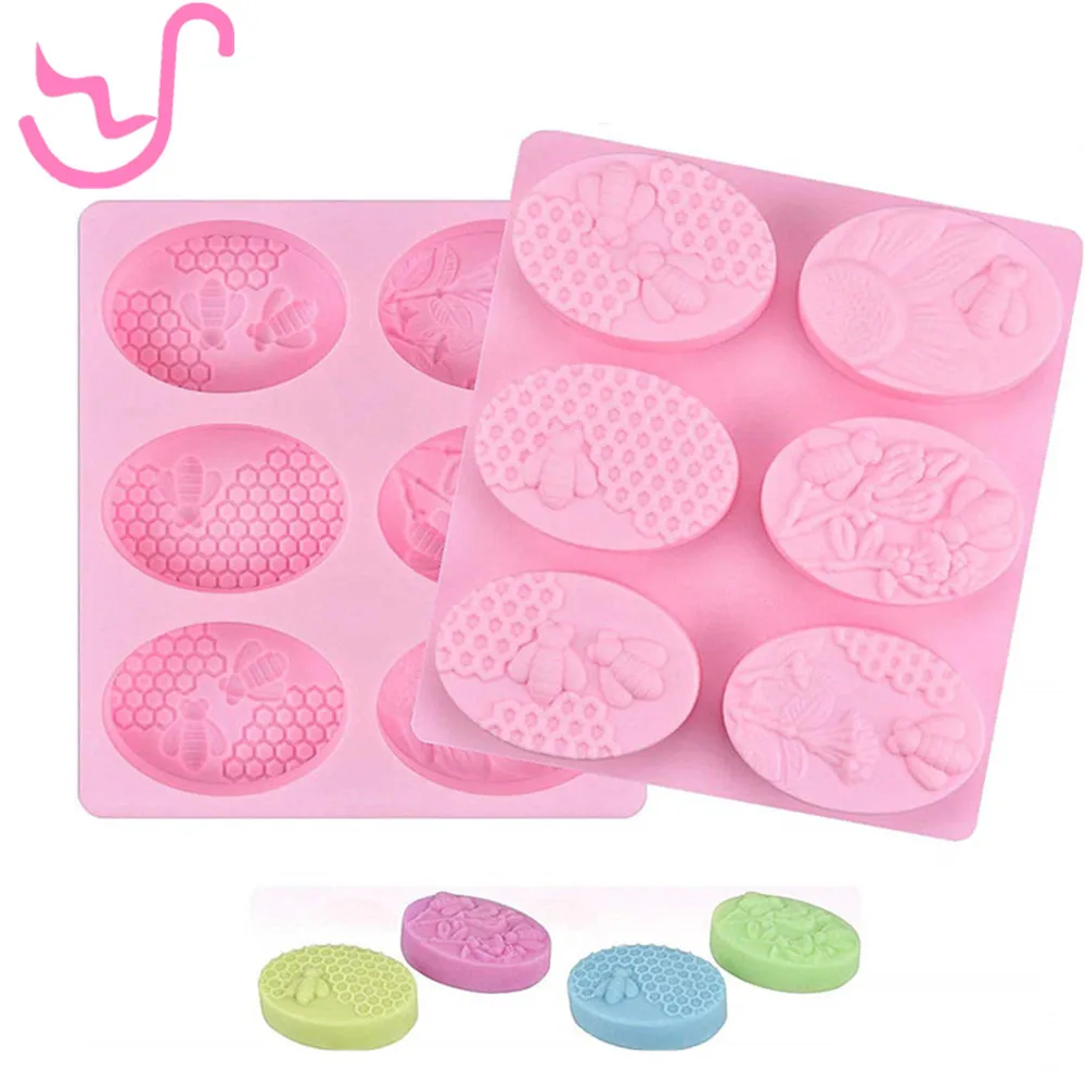 

2 шт. соты мыло с изображением пчелы Силиконовые формы с принтом в виде медоносной пчелы силиконовая форма для пирога для Свадебная вечеринк...