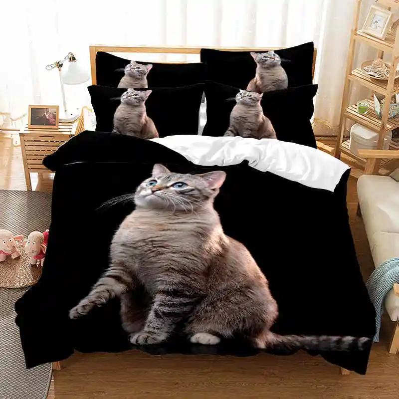 Горячая Распродажа 3D носки с принтом милый котенок Постельное белье мягкой