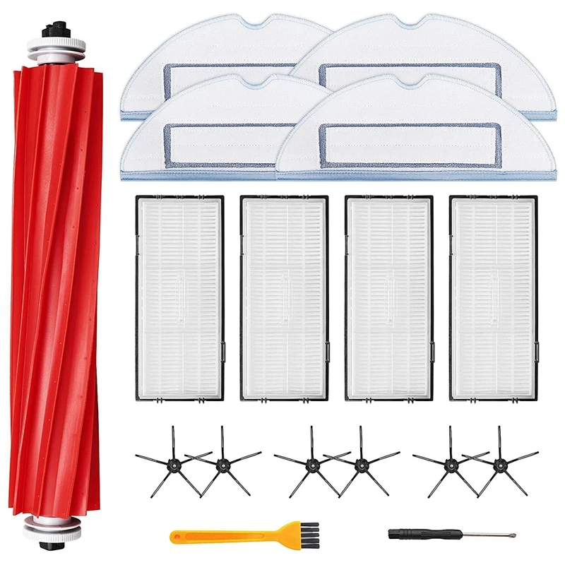 

Main Brush Heap Filter Mop Pads For Roborock S7 S70 S7max T7S T7S Plus Robot Vacuum Cleaner Spare Parts Set Of 17