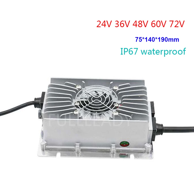 Водонепроницаемое зарядное устройство IP67 48 В 15 А 12 58 8 в 14S 4 16S умное для