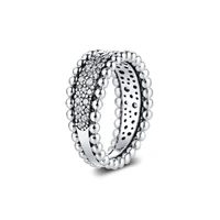 beaded pave cz band silver rings for women fashion 925 sterling silver ring valentine day women men jewelry wide party ring