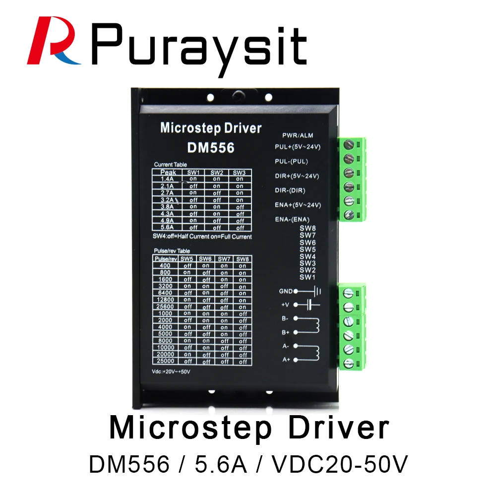 Driver de Motor Controlador do Motor 5.6a para 57 Puraysit Passo Digital Fase 86 Motor Deslizante Nema23 Nema34 Dm556 2